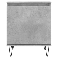 vidaXL Bedside Cabinets 2 pcs Concrete Grey 40x30x50 cm Engineered Wood 5