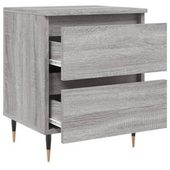 vidaXL Bedside Cabinet | Grey Sonoma | Engineered wood, Iron | Small | Storage 6