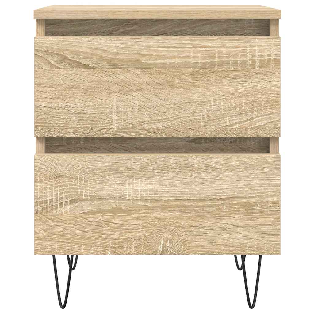 vidaXL Bedside Cabinet Sonoma Oak 40x35x50 cm Engineered Wood 5