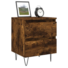 vidaXL Bedside Cabinets 2 pcs Smoked Oak 40x35x50 cm Engineered Wood 3