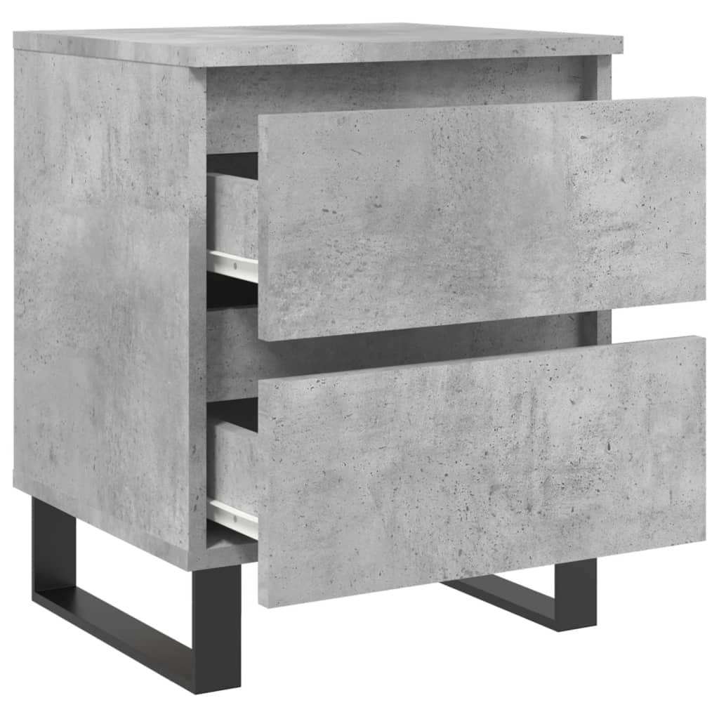 vidaXL Bedside Cabinet Concrete Grey 40x35x50 cm Engineered Wood 6