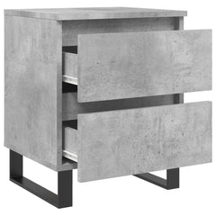 vidaXL Bedside Cabinet Concrete Grey 40x35x50 cm Engineered Wood 6