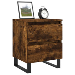 vidaXL Bedside Cabinet Smoked Oak 40x35x50 cm Engineered Wood 3