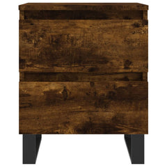 vidaXL Bedside Cabinet Smoked Oak 40x35x50 cm Engineered Wood 5