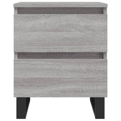 vidaXL Bedside Cabinet Grey Sonoma 40x35x50 cm Engineered Wood 5