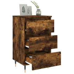 vidaXL Bedside Cabinets 2 pcs Smoked Oak 40x35x69 cm Engineered Wood 4