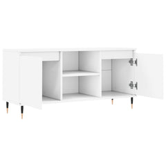vidaXL TV Cabinet White 104x35x50 cm Engineered Wood 6