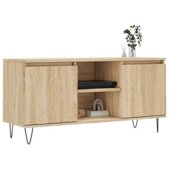 vidaXL TV Cabinet Sonoma Oak 104x35x50 cm Engineered Wood 3