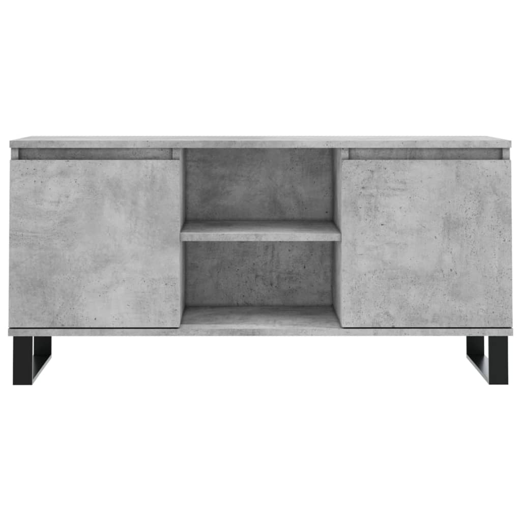 vidaXL TV Cabinet Concrete Grey 104x35x50 cm Engineered Wood 5