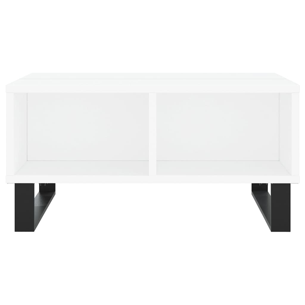 vidaXL Coffee Table White 60x60x30 cm Engineered Wood 4