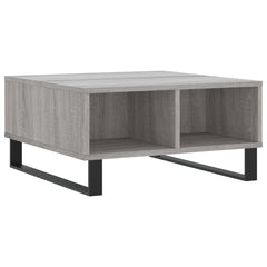vidaXL Coffee Table Grey Sonoma 60x60x30 cm Engineered Wood 2