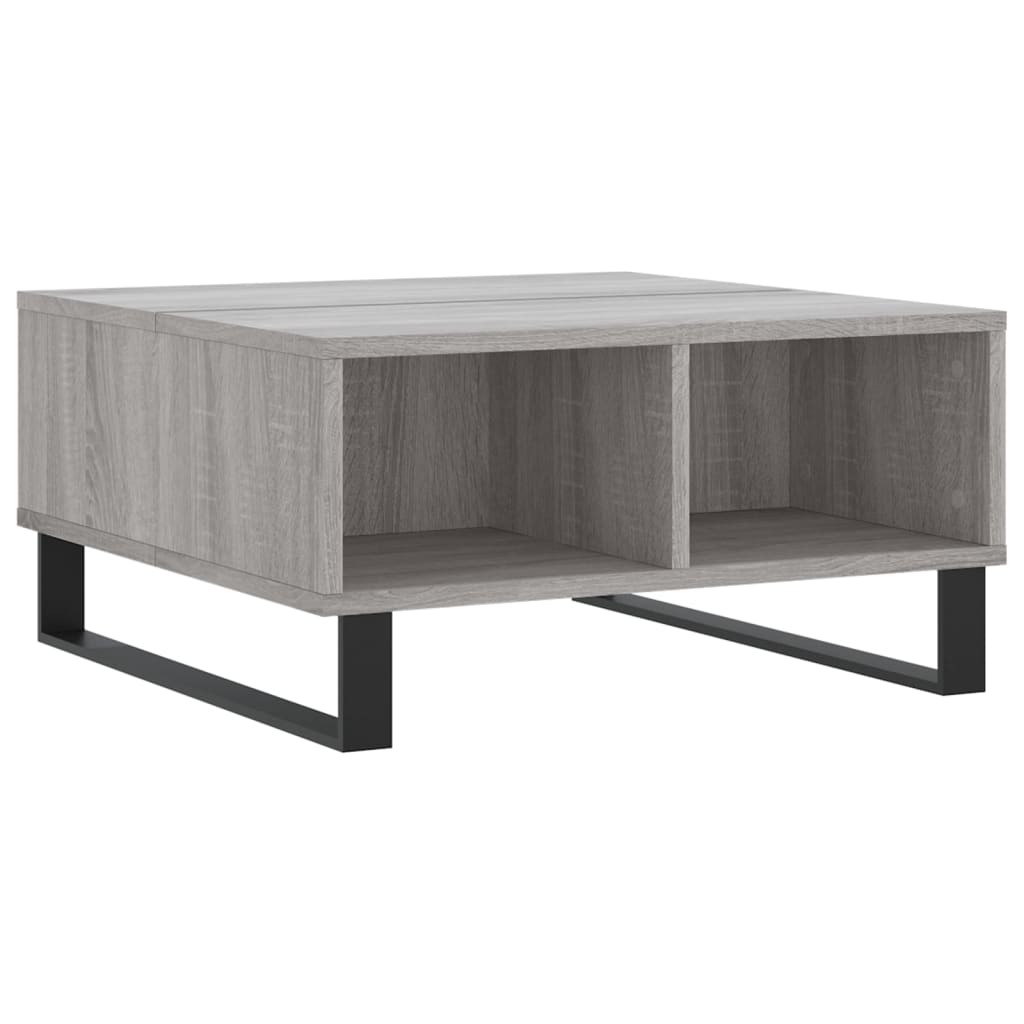vidaXL Coffee Table Grey Sonoma 60x60x30 cm Engineered Wood 2