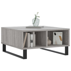 vidaXL Coffee Table Grey Sonoma 60x60x30 cm Engineered Wood 3