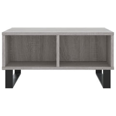 vidaXL Coffee Table Grey Sonoma 60x60x30 cm Engineered Wood 4