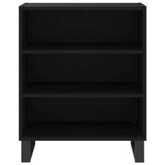 vidaXL Sideboard Black 57x35x70 cm Engineered Wood 4