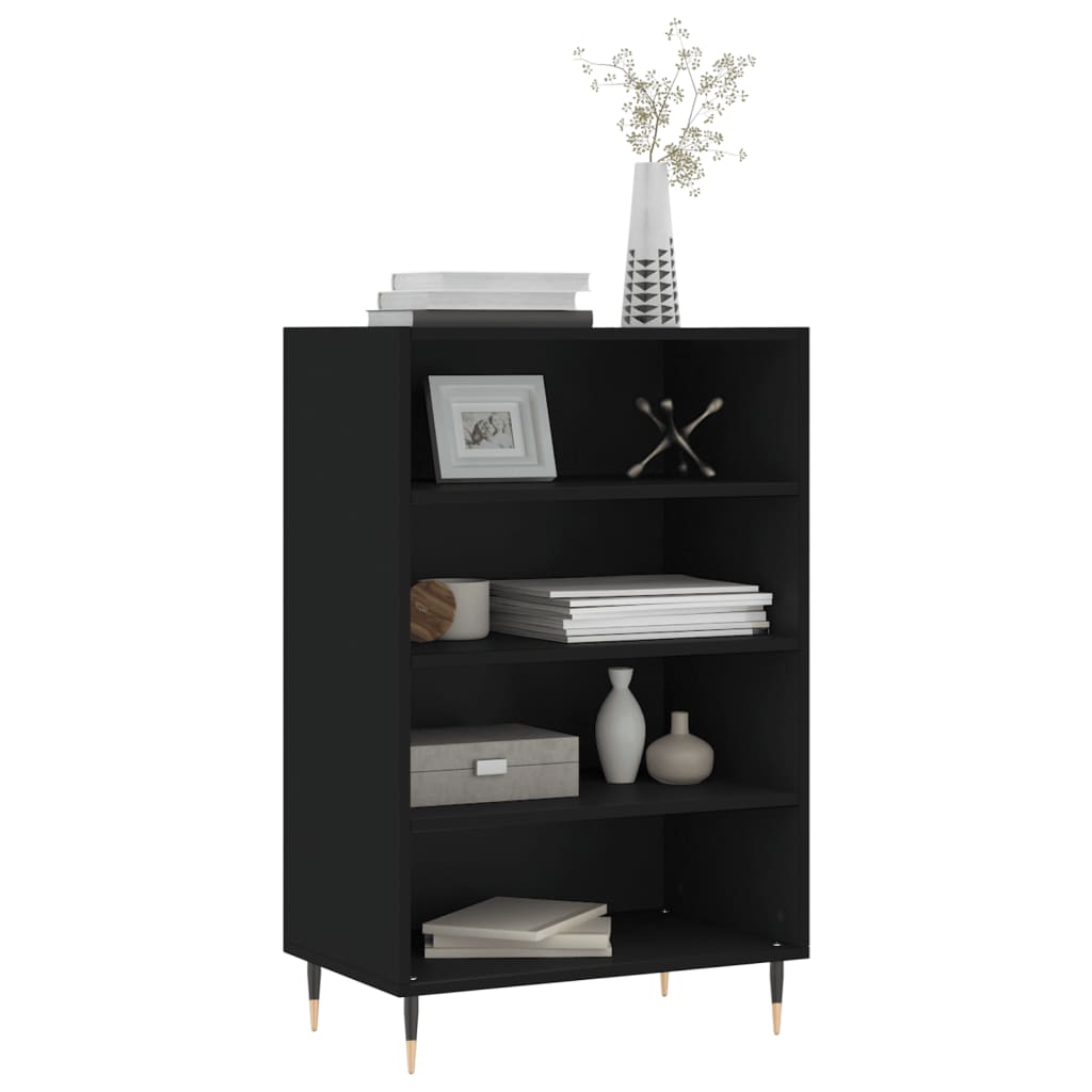 vidaXL Highboard Black 57x35x90 cm Engineered Wood 3