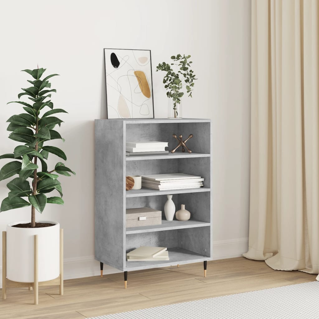 vidaXL Highboard Concrete Grey 57x35x90 cm Engineered Wood 1