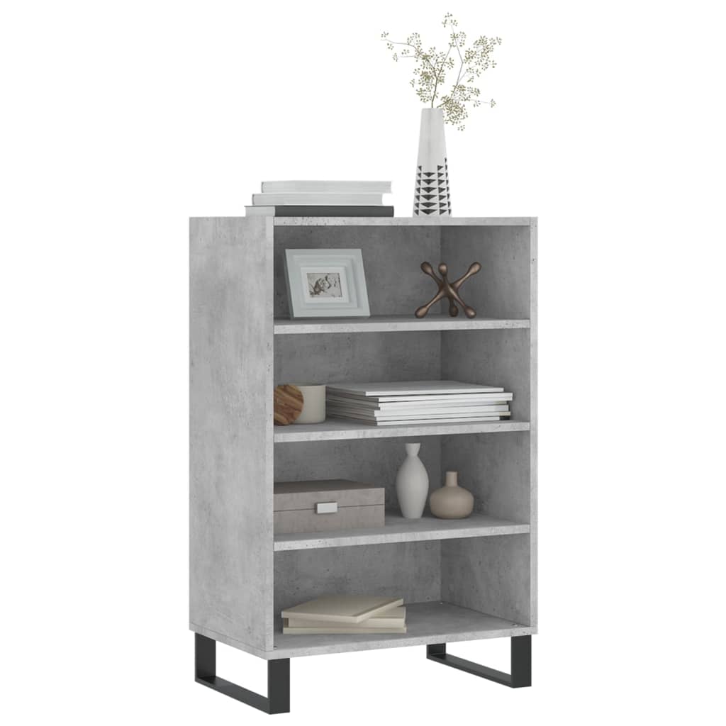 vidaXL Highboard Concrete Grey 57x35x90 cm Engineered Wood 3