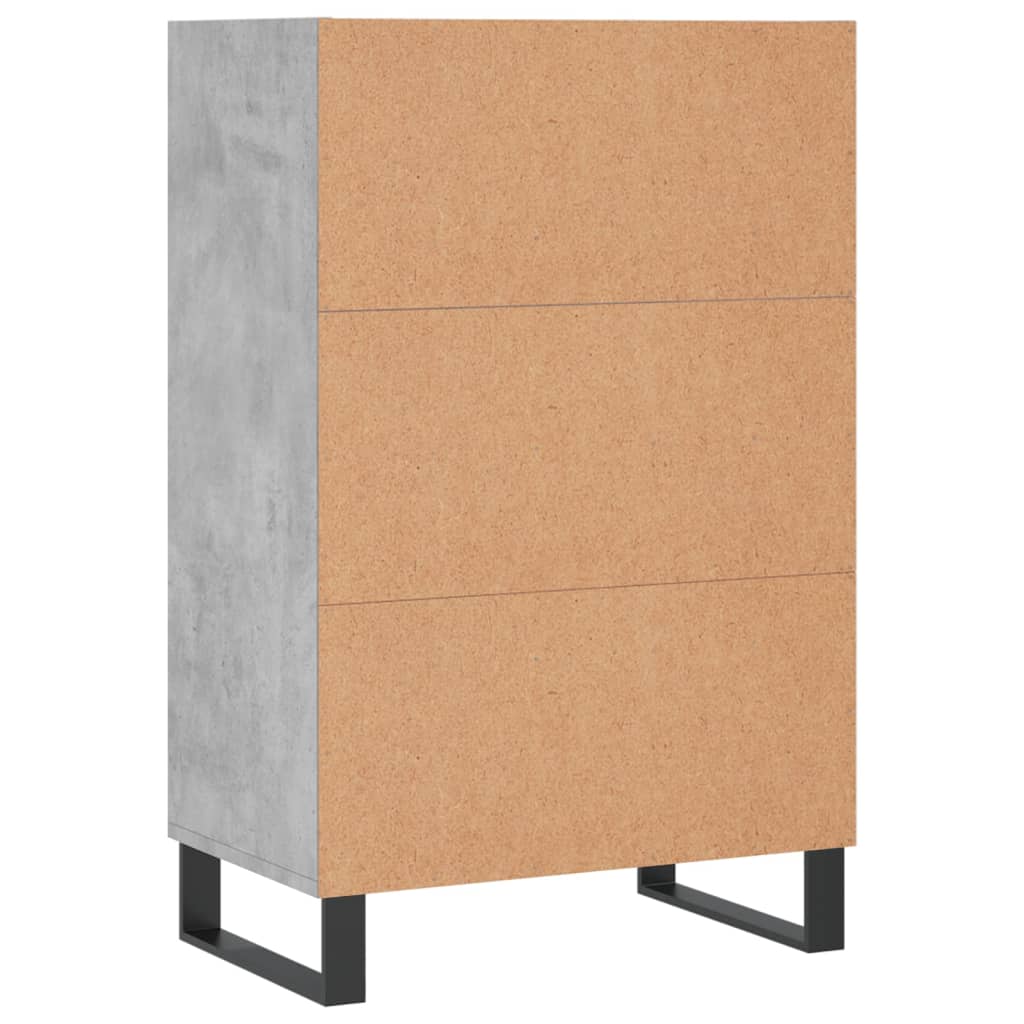 vidaXL Highboard Concrete Grey 57x35x90 cm Engineered Wood 6