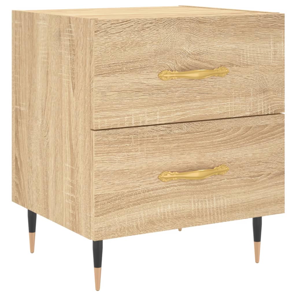 vidaXL Bedside Cabinet Sonoma Oak 40x35x47.5 cm Engineered Wood 2