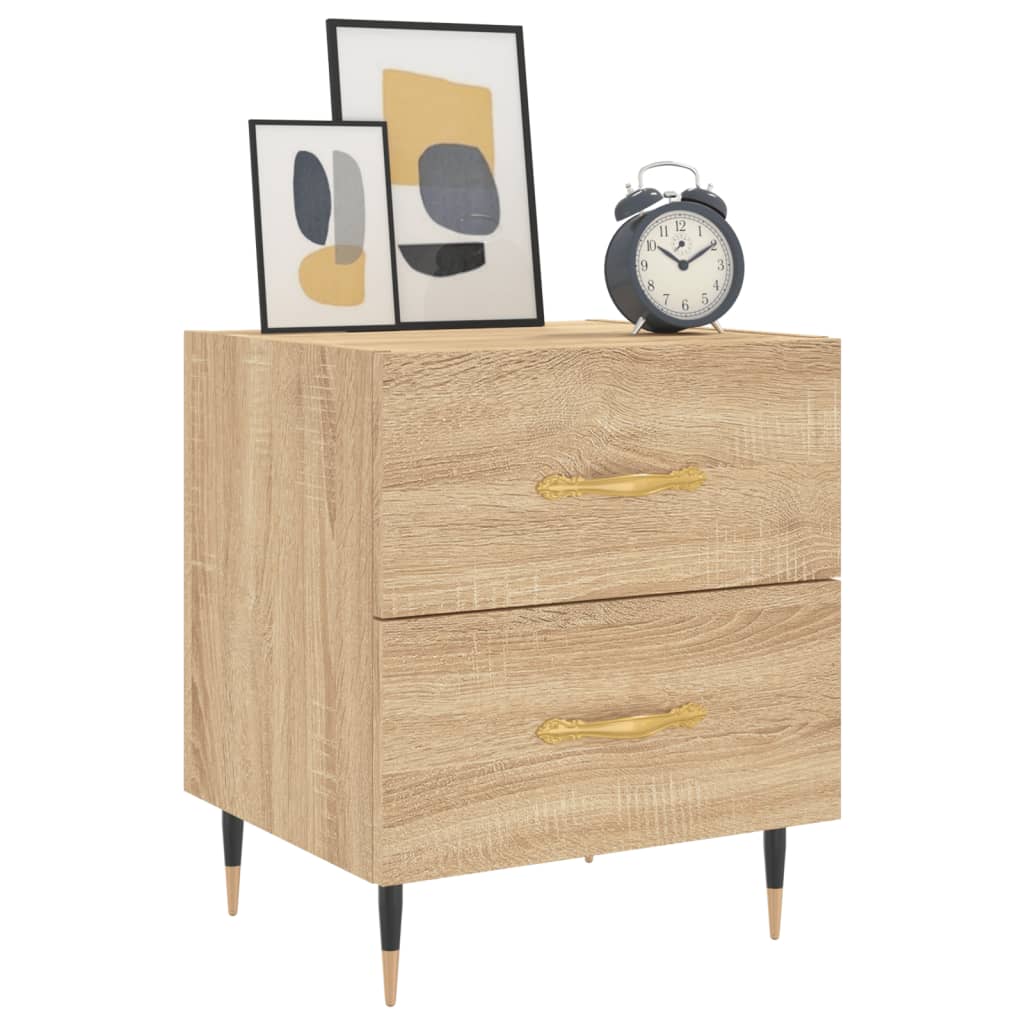 vidaXL Bedside Cabinet Sonoma Oak 40x35x47.5 cm Engineered Wood 3