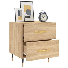 vidaXL Bedside Cabinet Sonoma Oak 40x35x47.5 cm Engineered Wood 4