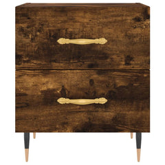 vidaXL Bedside Cabinets 2 pcs Smoked Oak 40x35x47.5 cm Engineered Wood 6