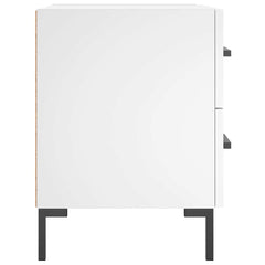 vidaXL Bedside Cabinets 2 pcs White 40x35x47.5 cm Engineered Wood 6