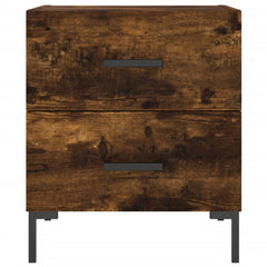 vidaXL Bedside Cabinets 2 pcs Smoked Oak 40x35x47.5 cm Engineered Wood 6