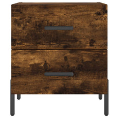 vidaXL Bedside Cabinet Smoked Oak 40x35x47.5 cm Engineered Wood 6