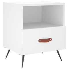 vidaXL Bedside Cabinets 2 pcs White 40x35x47.5 cm Engineered Wood 5
