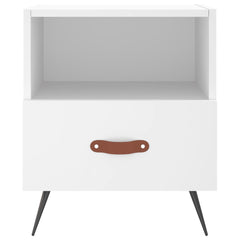 vidaXL Bedside Cabinets 2 pcs White 40x35x47.5 cm Engineered Wood 6