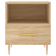vidaXL Bedside Cabinet Sonoma Oak 40x35x47.5 cm Engineered Wood 4