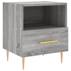 vidaXL Bedside Cabinet Grey Sonoma 40x35x47.5 cm Engineered Wood 2
