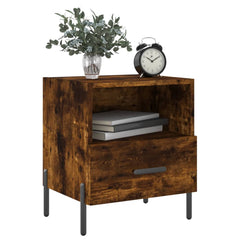 vidaXL Bedside Cabinets 2 pcs Smoked Oak 40x35x47.5 cm Engineered Wood 4