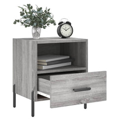 vidaXL Bedside Cabinets 2 pcs Grey Sonoma 40x35x47.5 cm Engineered Wood 3