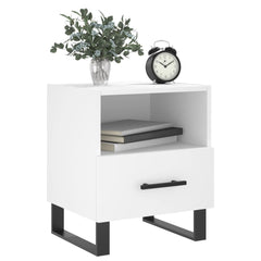 vidaXL Bedside Cabinets 2 pcs White 40x35x47.5 cm Engineered Wood 4