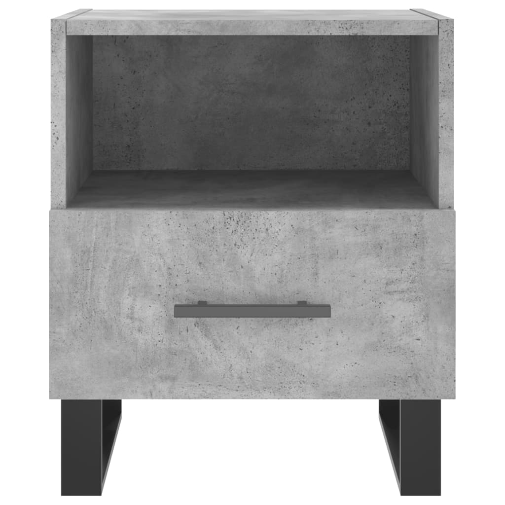 vidaXL Bedside Cabinet Concrete Grey 40x35x47.5 cm Engineered Wood 4