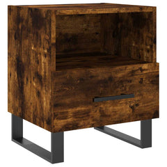 vidaXL Bedside Cabinets 2 pcs Smoked Oak 40x35x47.5 cm Engineered Wood 6