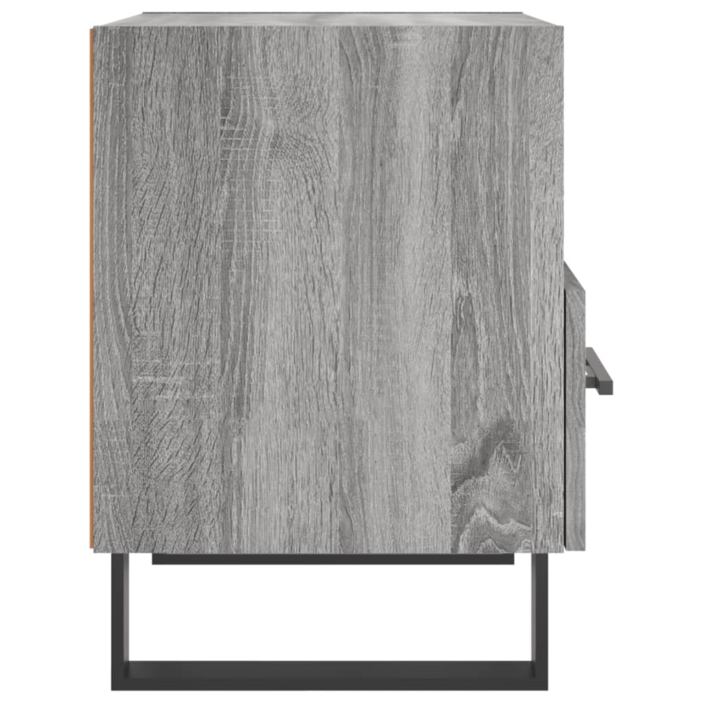 vidaXL Bedside Cabinet Grey Sonoma 40x35x47.5 cm Engineered Wood 5