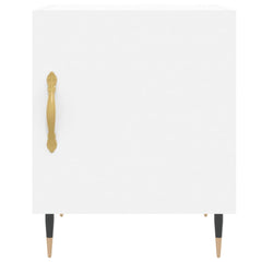 Bedside Cabinet 40x40x50 cm Engineered Wood White