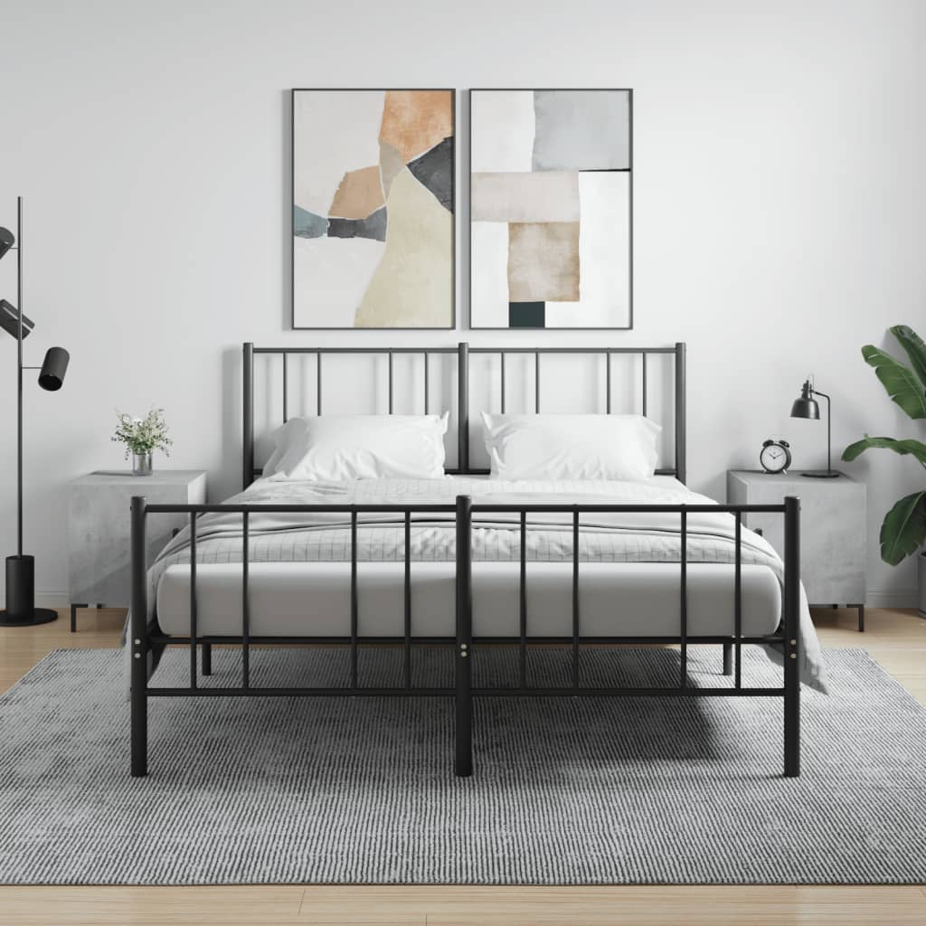 vidaXL Bedside Cabinets 2 pcs Concrete Grey 40x40x50 cm Engineered Wood 1