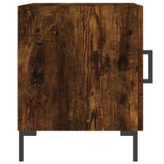 vidaXL Bedside Cabinets 2 pcs Smoked Oak 40x40x50 cm Engineered Wood 5