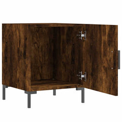 vidaXL Bedside Cabinets 2 pcs Smoked Oak 40x40x50 cm Engineered Wood 6