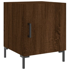 vidaXL Bedside Cabinets 2 pcs Brown Oak 40x40x50 cm Engineered Wood 3