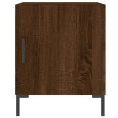 vidaXL Bedside Cabinets 2 pcs Brown Oak 40x40x50 cm Engineered Wood 4