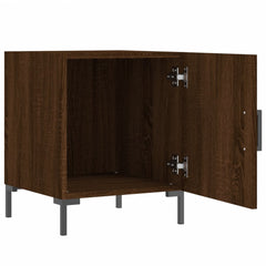 vidaXL Bedside Cabinets 2 pcs Brown Oak 40x40x50 cm Engineered Wood 6