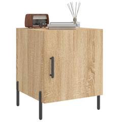 vidaXL Bedside Cabinets 2 pcs Sonoma Oak 40x40x50 cm Engineered Wood 4