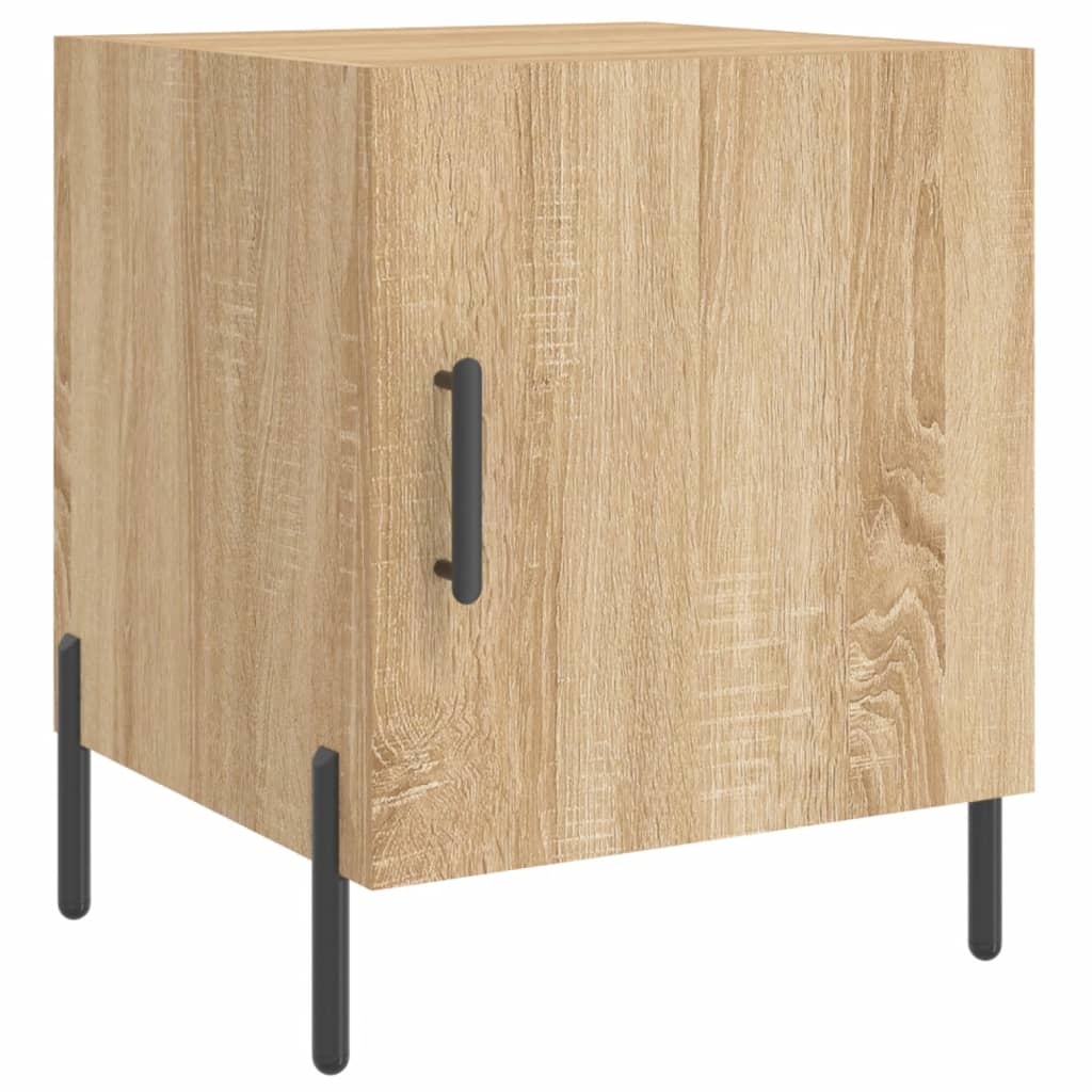 vidaXL Bedside Cabinets 2 pcs Sonoma Oak 40x40x50 cm Engineered Wood 5