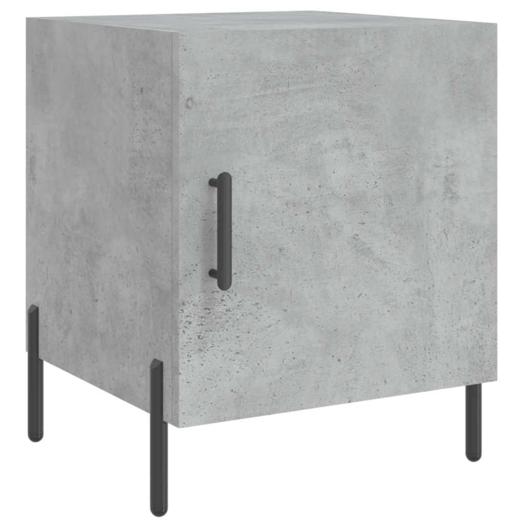 vidaXL Bedside Cabinets 2 pcs Concrete Grey 40x40x50 cm Engineered Wood 5